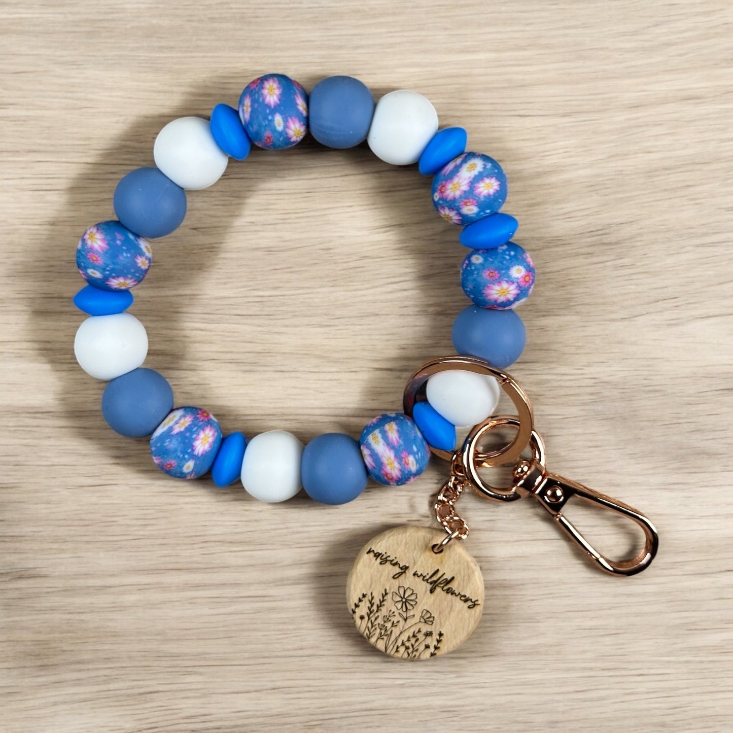 Raising Wildflowers Silicone Beaded Wristlet