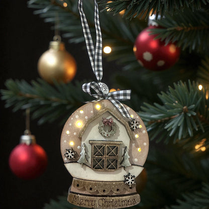 Snow Globe Lighted Ornaments