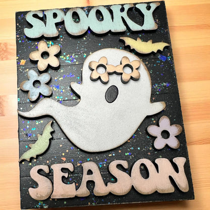 Groovy Halloween Tiered Tray