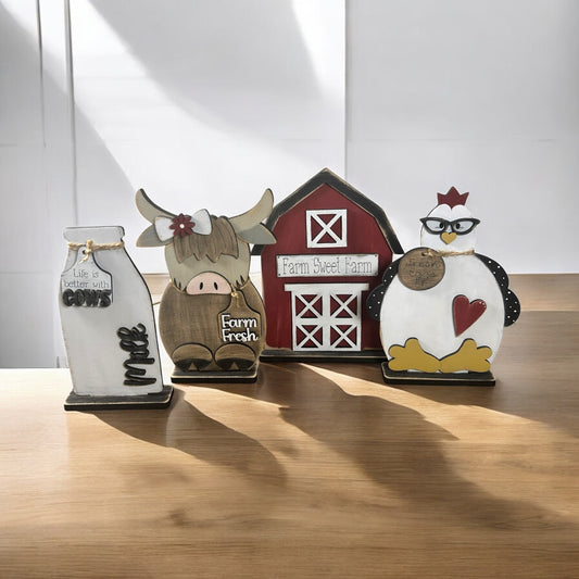 Farm Scene Shelf Sitters