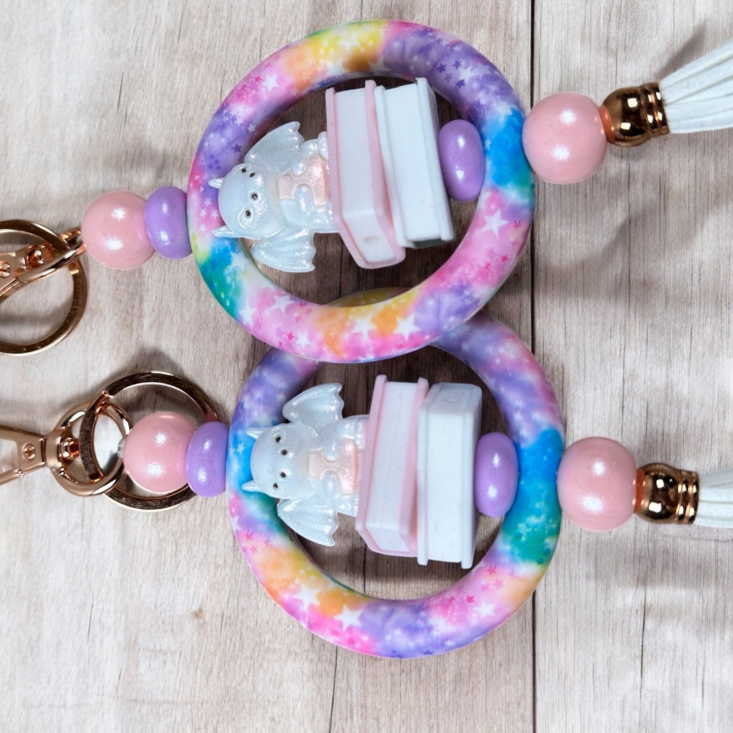 Book Dragon Fantasy Reader Keychain