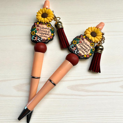 Assorted Fall Beaded Pens