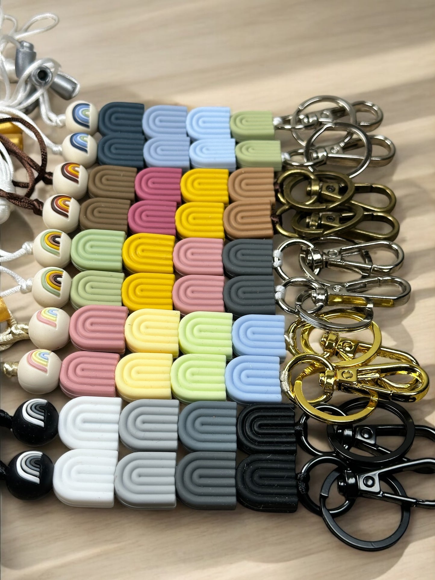 Boho Rainbow Lanyard