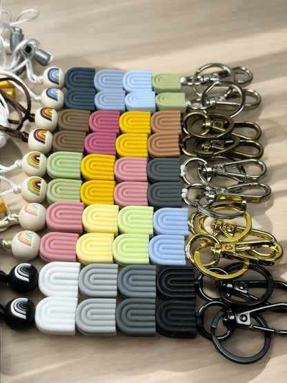 Boho Rainbow Lanyard