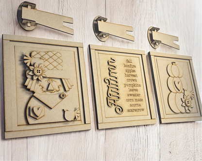 DIY Autumn Trio Signs