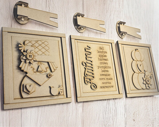 DIY Autumn Trio Signs