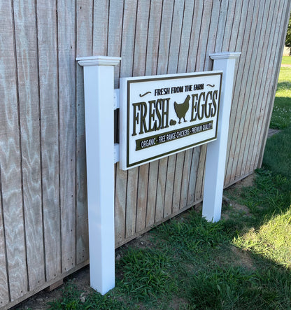 Farm Fresh Eggs Sign 24” x 48”