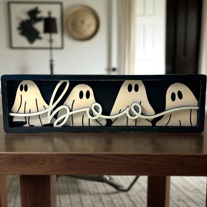 Boo 3D Sign