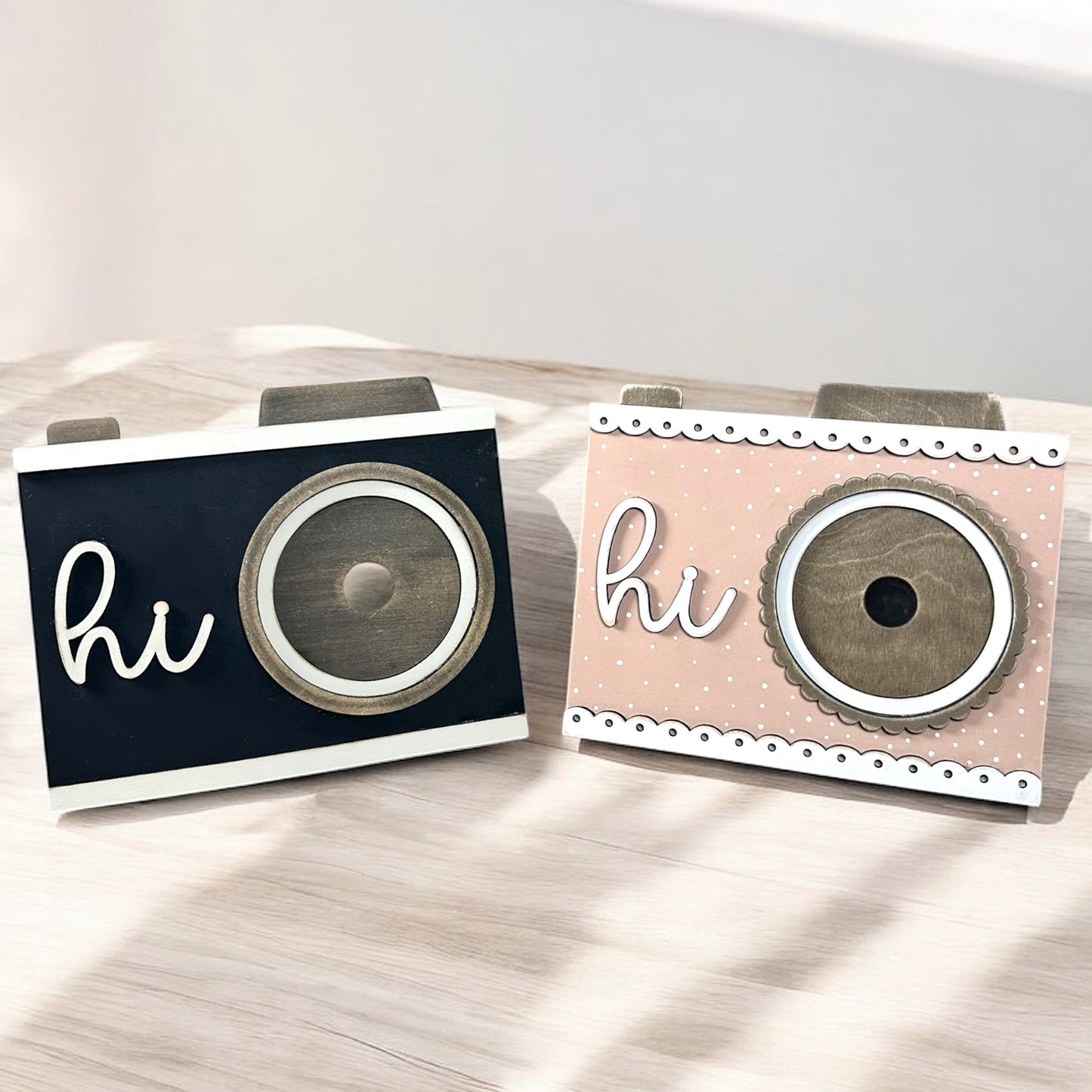 Interchangeable camera base for 3” round inserts