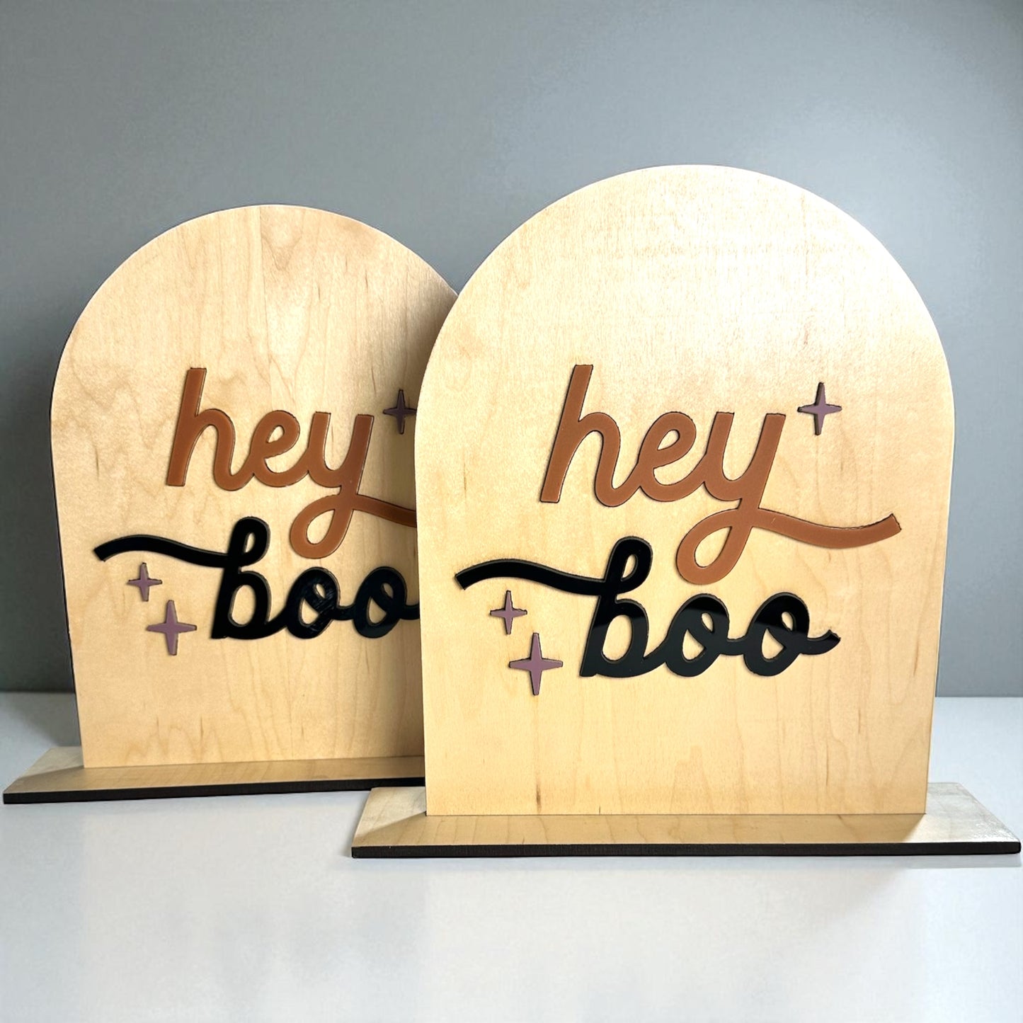 Hey Boo Halloween Sign