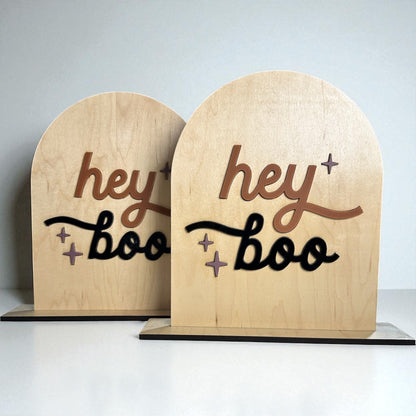 Hey Boo Halloween Sign