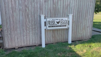 Farm Fresh Eggs Sign 24” x 48”