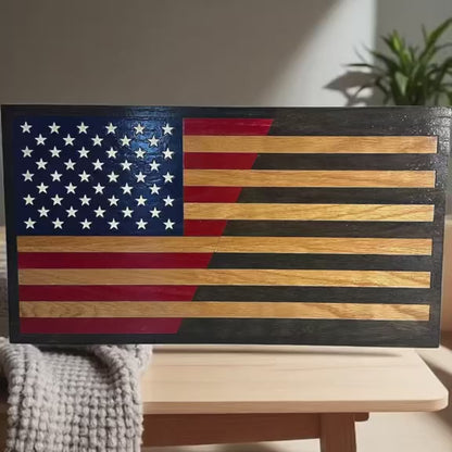 Customizable Split Line Flag Sign